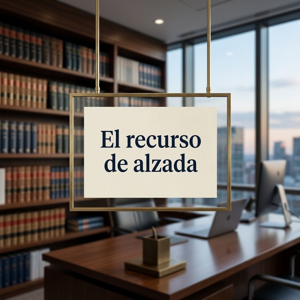 El recurso de alzada