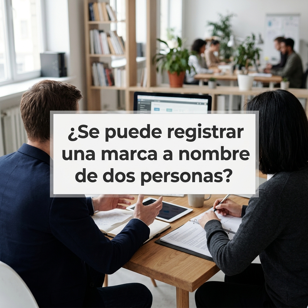 Registrar una marca a nombre de dos personas
