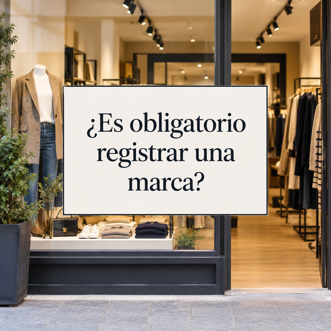 Es obligatorio registrar una marca